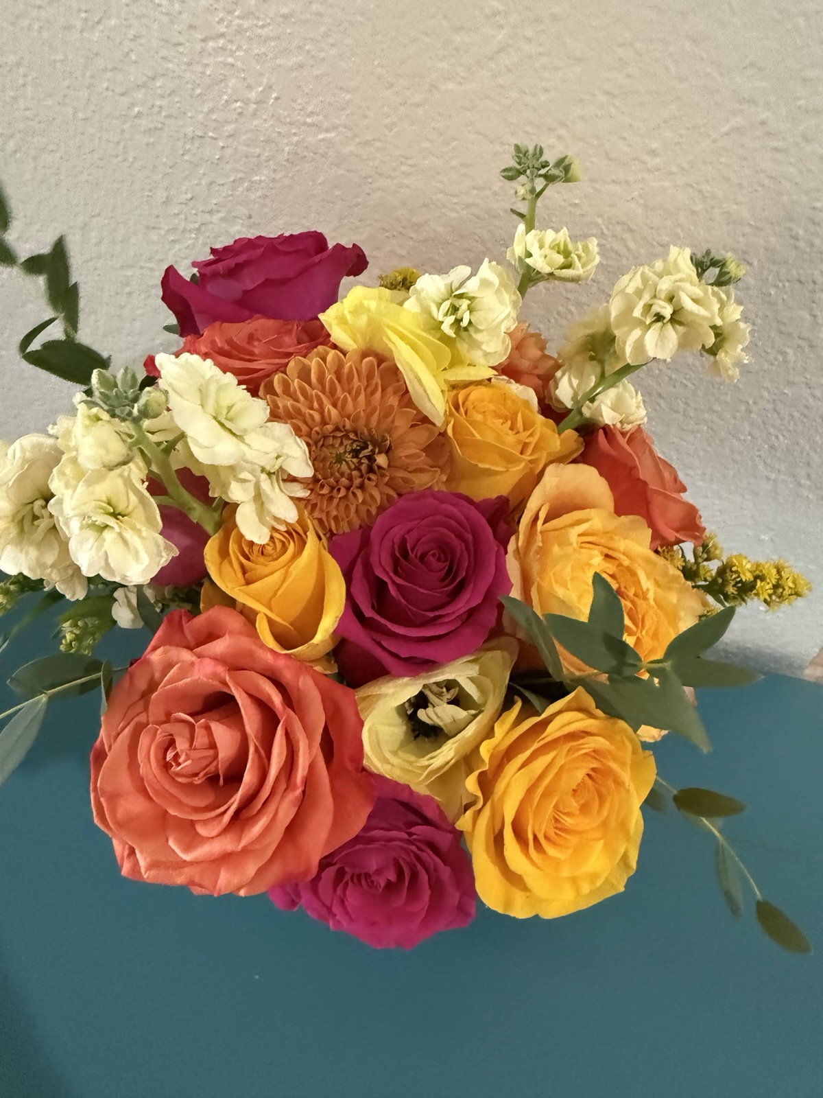 Deborah’s floral work · Bright seasonal blooms