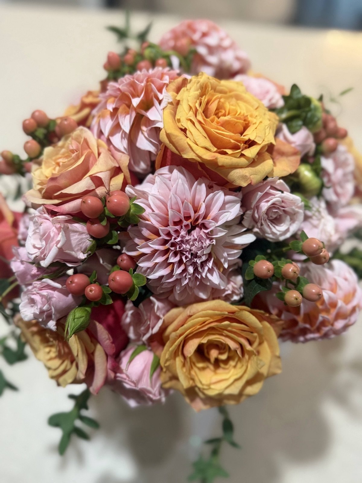 Deborah’s floral work · Garden rose details